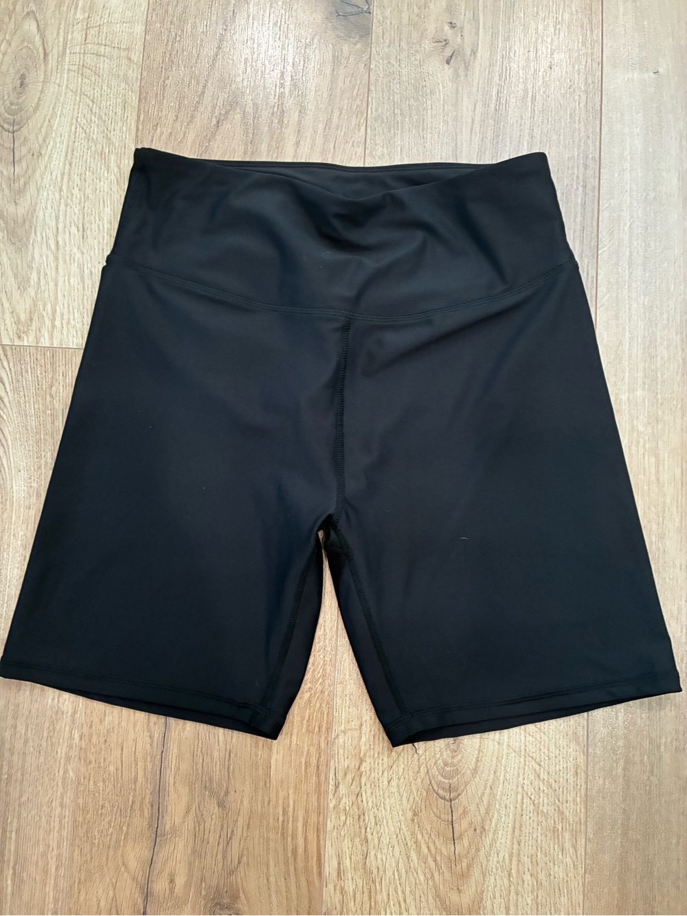 Bluenotes Black High-Rise Athletic Bike Shorts
